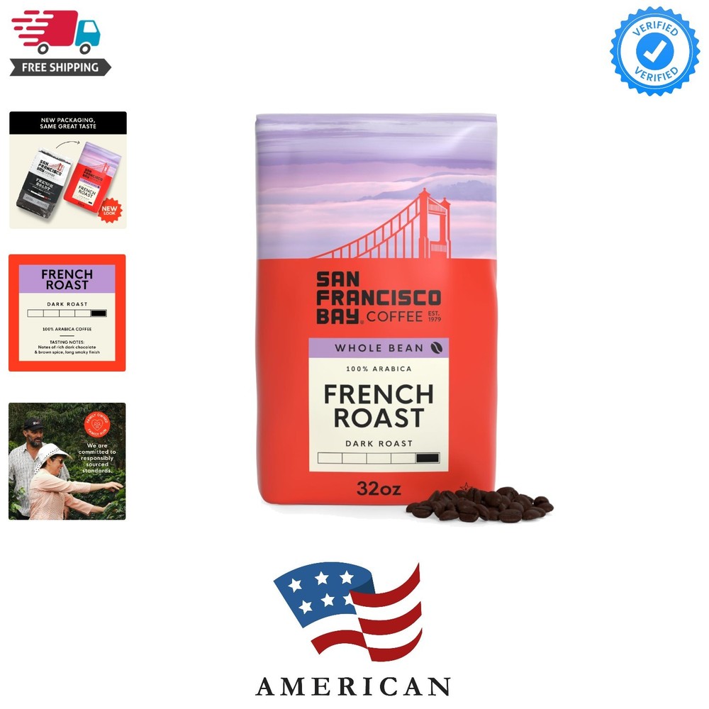 Coffee – Dark Roast Whole Bean Coffee – French Roast 2 lb bag
