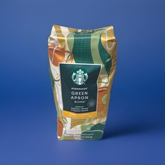 Starbucks Green Apron Blend Blonde Roast Whole Bean Coffee 1lb / 16oz / 453g Bag