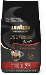 Lavazza Espresso Barista Gran Crema Whole Bean Coffee Blend, 2.2lb