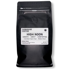 Fresh Roasted Colombian Coffee Beans 16oz Whole Bean Medium Roast | High Noon