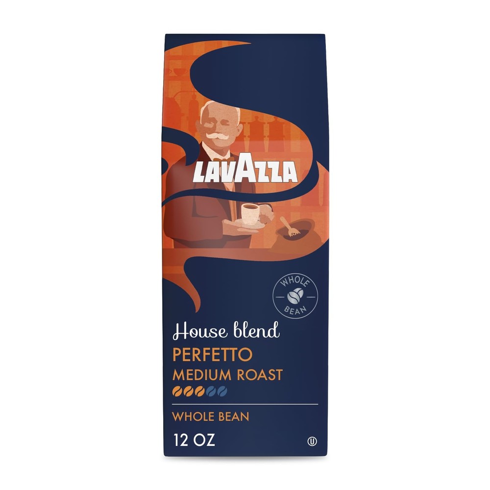 Lavazza House Blend Perfetto Whole Bean Coffee 12oz Bag, 12 Ounce (Pack of 1)