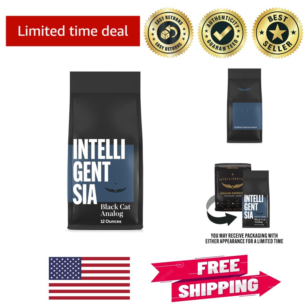 Direct Trade 12oz Black Cat Analog Espresso Whole Bean Coffee – Ethical Flavor