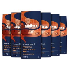 Lavazza House Blend Perfetto Ground Coffee 6 Bags of 12 Ounce (Pack 6)