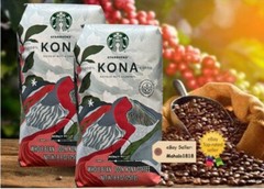 🌺(3) Three Starbucks 100% Kona Coffee Whole Bean 8.8oz Bag Hawaii BEST DEAL!
