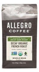 Decaf Organic French Roast Whole Bean Coffee, 12 Ounce (Pack of 1)