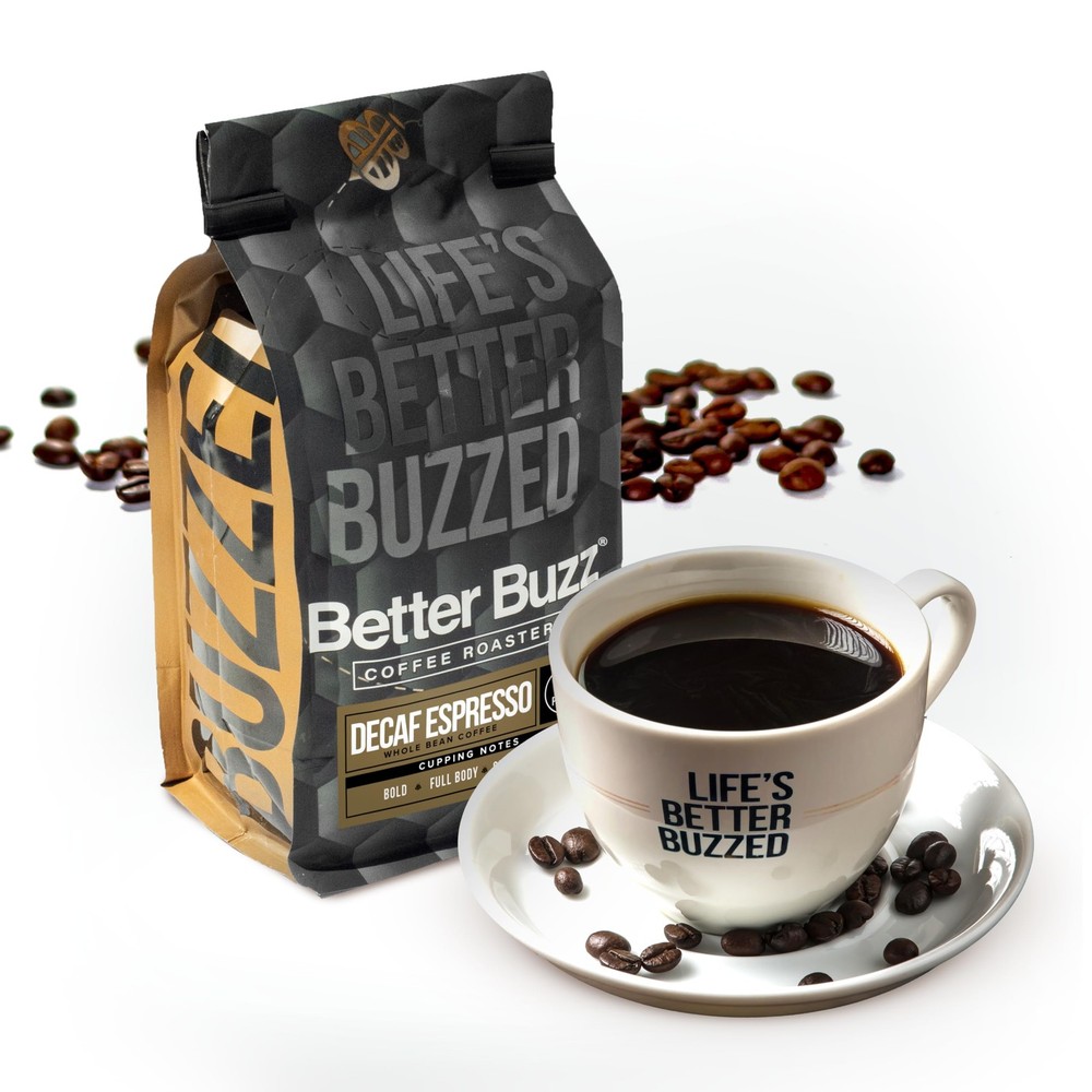 Decaf Espresso Dark Roast Whole Bean Coffee 12oz., Swiss Water Processed