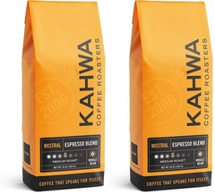 Kahwa Coffee Sirocco Medium Dark Roast House Blend Whole Bean Coffee 1 lb Bag