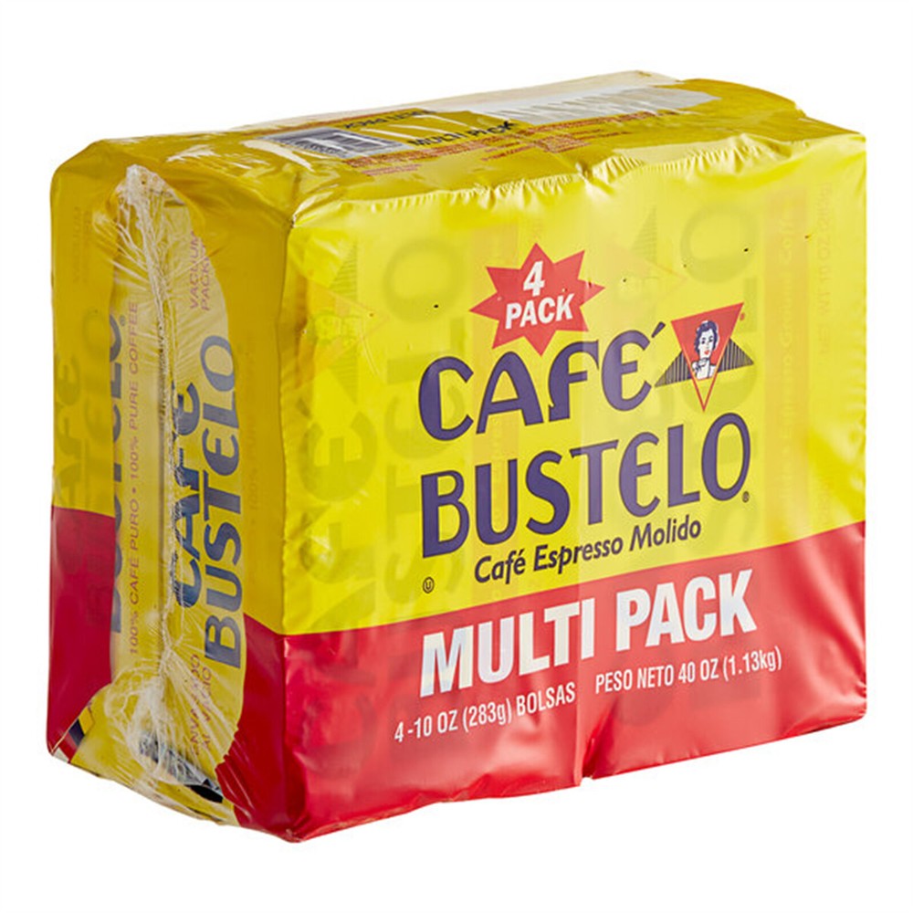 Cafe Bustelo Espresso Ground Coffee Brick 10 oz. – 4/Pack WS-110BSBR1721