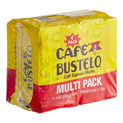 Cafe Bustelo Espresso Ground Coffee Brick 10 oz. – 4/Pack WS-110BSBR1721