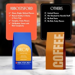 Whole Bean Decaf Coffee, Medium Roast 12 oz Bag, Chemical-Free Specialty Deca…