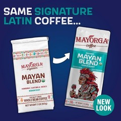 Mayorga Organic Coffee 2lb Mayan Blend – Medium Roast Whole Bean Coffee Specialt