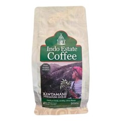 Indo Estate Coffee, Kintamani Premium Gold, 200g, Whole Bean (Pack of 1)