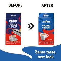 Crema e Gusto Ground Coffee, Medium Roast, Arabica and Robusta Blend, 8.8 oz …