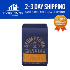 Stumptown Founder’s Blend Organic Whole Bean Coffee – 12 oz, Vanilla & Cocoa