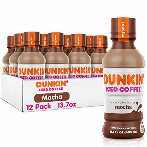 Dunkin Donuts Iced Coffee, Mocha 13.7 Fluid Ounce (Pack of 12)