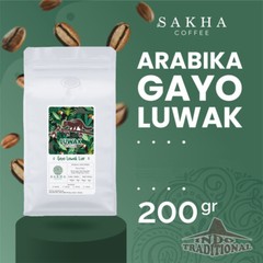 200gr Arabica Wild Civet Coffee Authentic Indonesia Kopi Luwak GAYO Roasted Bean