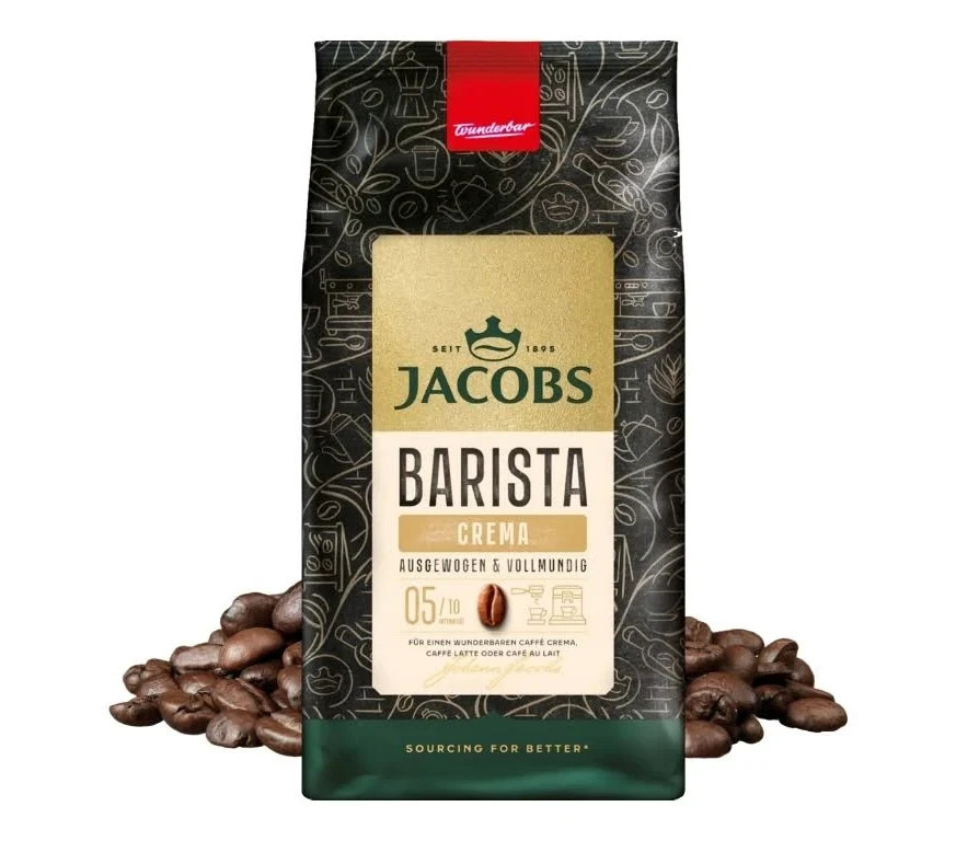 Jacobs Barista Crema Whole Bean Coffee 1000 Gram / 35.2 Ounce