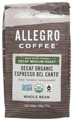 Decaf Organic French Roast Whole Bean Coffee 12 Ounce Pack