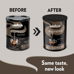 Lavazza Espresso Ground Coffee, Medium Roast, 8 Ounce (Pack of 4), Coffee