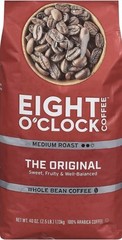 Eight O’Clock Coffee the Original Whole Bean Coffee, Medium Roast, 40 Ounce (Pac