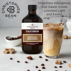Christopher Bean Chocolate Indulgence Cold Brew Coffee Bottle-100% Arabica Beans