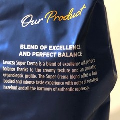 Lavazza Super Crema Whole Bean Coffee, Medium Espresso Roast, 2.2 lbs