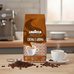 Lavazza Crema e Aroma Whole Bean Coffee, Medium Roast, 2.2 lb Bag – PACK OF 2