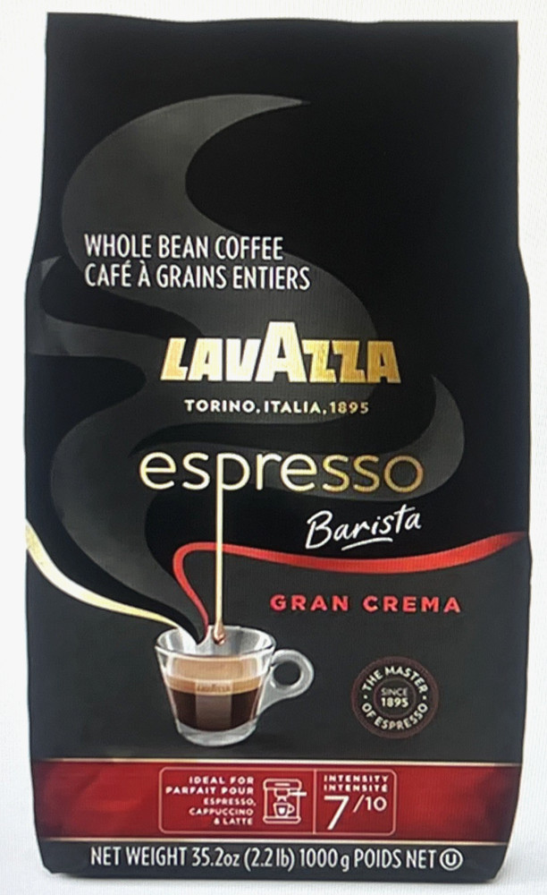 New Lavazza Espresso Barista Gran Crema Whole Bean Coffee Blend