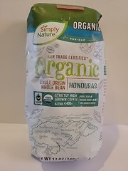 SIMPLY NATURE Organic Origin Whole Bean Honduras Medium Roast 100% Arabica Coffe
