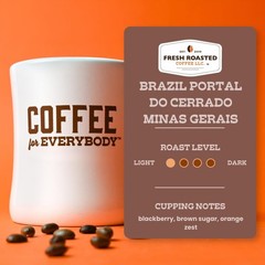 Brazil Minas Gerais Coffee, 2 LB 32 Oz Light Roast Kosher Whole Bean Bag New