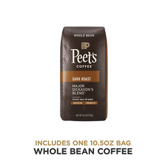 Peet’S Coffee, Dark Roast Whole Bean Coffee – Major Dickason’S Blend 10.5 Ounce