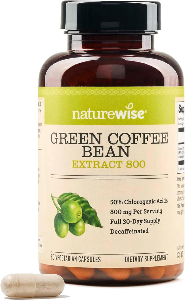 Green Coffee Bean Extract 800Mg – with 50% Chlorogenic Acids – Support for We…