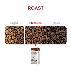 Whole Bean Coffee, Medium Roast, 16 oz Bag – Dominican Republic, Pack of 2
