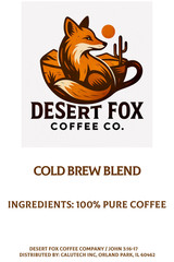 Cold Brew | Dark Specialty Arabica Roast | Fresh Roasted | Desert Fox Coffee