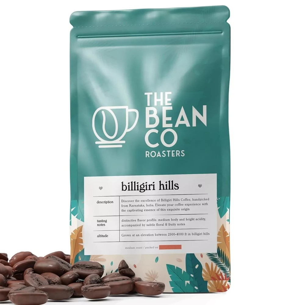 THE BEAN CO Biligiri Hills (French Press, 500 g) Free Shipping World Wide
