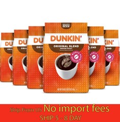 (6 Pack) Dunkin Original Blend Whole Bean Coffee 18oz…(wa)