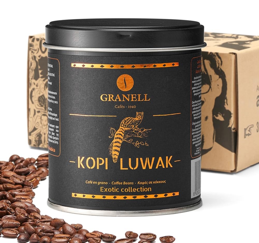 Kopi Luwak Coffee Beans, Premium Civet Coffee Luwak Whole Bean, Black Ivory R…