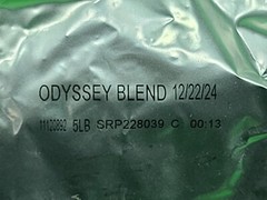 Lot of 2 5lbs Starbucks Odyssey Blend Whole Coffee Bean- BB-12/22/24 -SEALED-NEW