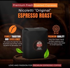 Nicoletti Coffee Espresso Roast Beans 5lb 🇮🇹 (Made In Brooklyn NY Since 1972)