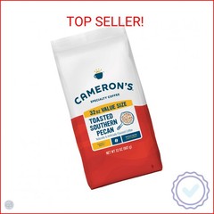 Cameron’s Coffee Roasted Whole Bean Coffee, Flavored, Toasted Southern Pecan, 32