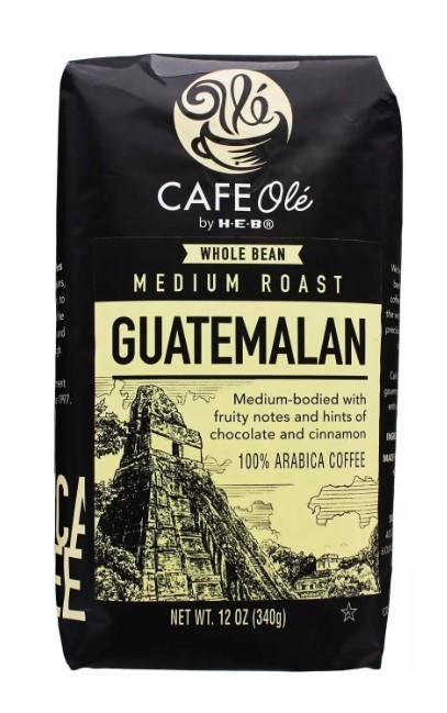 CAFE Olé by H‑E‑B Whole Bean Medium Roast Guatemalan Coffee 12 oz