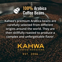 Kahwa Coffee Sirocco Medium Dark Roast House Blend Whole Bean Coffee 1 lb Bag