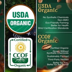 The Bean Organic Coffee Company Le Bean, Dark French Roast, Whole Bean Coffee…