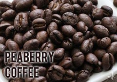 PAPUA NEW GUINEA COFFEE BEANS PEABERRY DARK ROASTED 2 POUNDS
