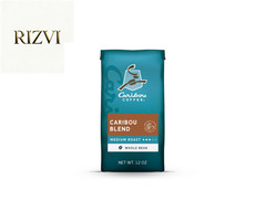 Caribou Coffee Caribou Blend Premium Medium Roast Whole Bean Coffee, Arabica12oz