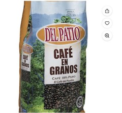 Del Patio Coffee Medium Roast Whole Beans 2.2 lb – 100% Pure Puerto Rican Coffee