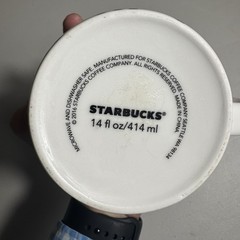 Starbucks 2017 14oz Green White Siren Logo Coffee Cup Ceramic Mug Mermaid Barrel