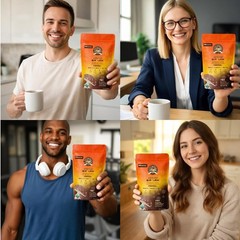 Spark Organics Instant Mushroom Coffee – Gut Balance & Clean Energy Blend, 7.4oz