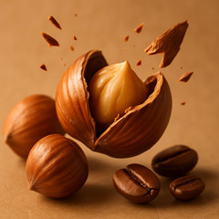 Hazelnut Flavored Whole Bean Coffee – 100% Arabica, Organic, No Artificial Sweet