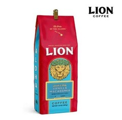LION VANILLA MACADAMIA NUT COFFEE WHOLE BEAN COFFEE BEANS 283g